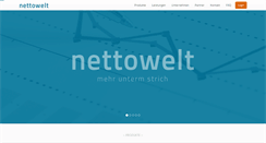 Desktop Screenshot of nettowelt.de